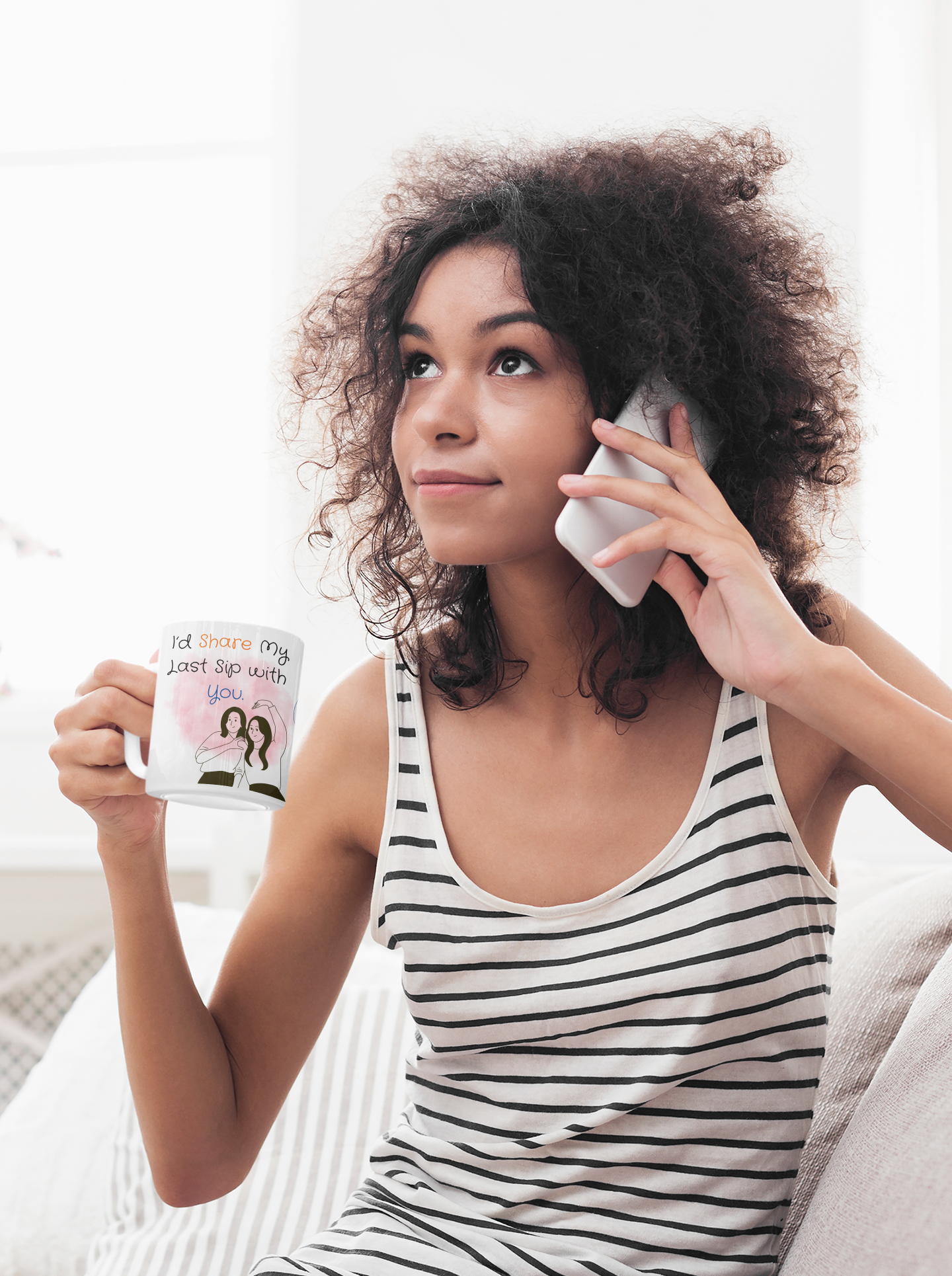 Cute coffee cups for sisters